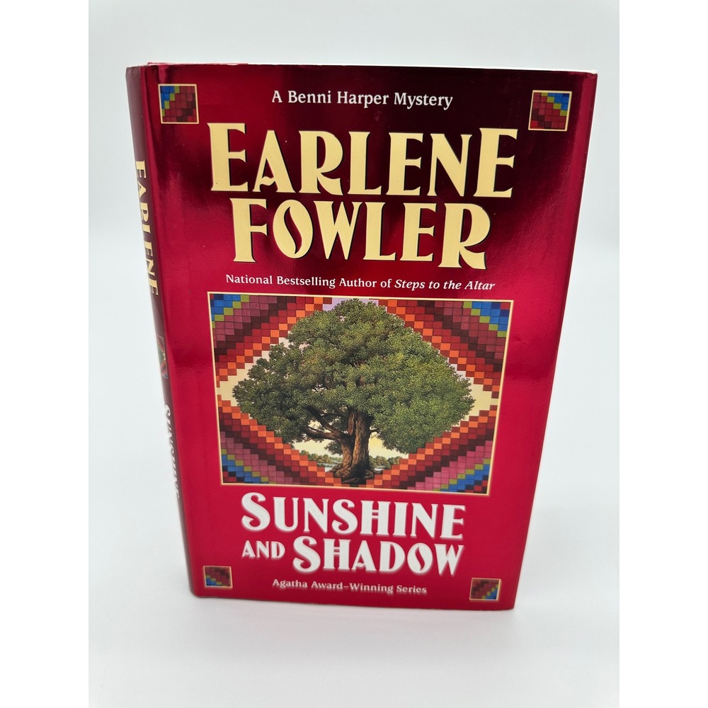 Earlene Fowler Sunshine and Shadow Benni Harper Mystery Book Red Hardcover
